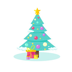 Christmas tree illustration