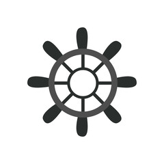 Obraz premium sea rudder icon vector design