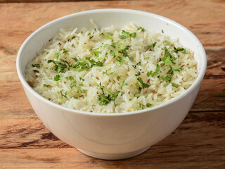 Cumin rice or Jeera Rice is a popular Indian main course item made using Basmati rice flavored with...