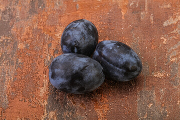 Ripe sweet and tasty plum