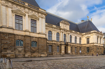 Fototapeta premium Rennes, France. Facade of Parliament of Brittany (Parlement de Bretagne)