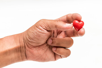 Little Heart in hand of old man. heart disease, Heart Disease Prevention, Health care
