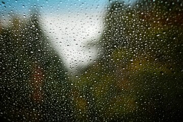 Raindrops on Windshield