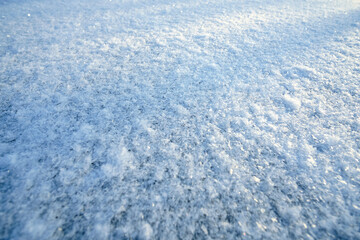 Fototapeta na wymiar Texture of fresh snow, winter and cold season.