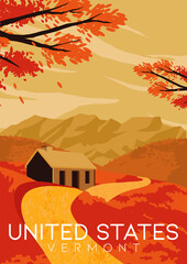 United States Vector Illustration Background