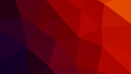 Abstract triangular background with colorful gradient shapes. Bright mosaic modern geometric design. beautiful relief surface. red low poly texture. color 3d image