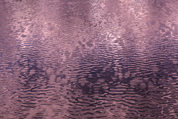 Abstract background with purple tones. Small ripples on the water surface. 
