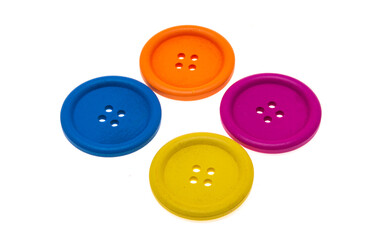 colored buttons isolated