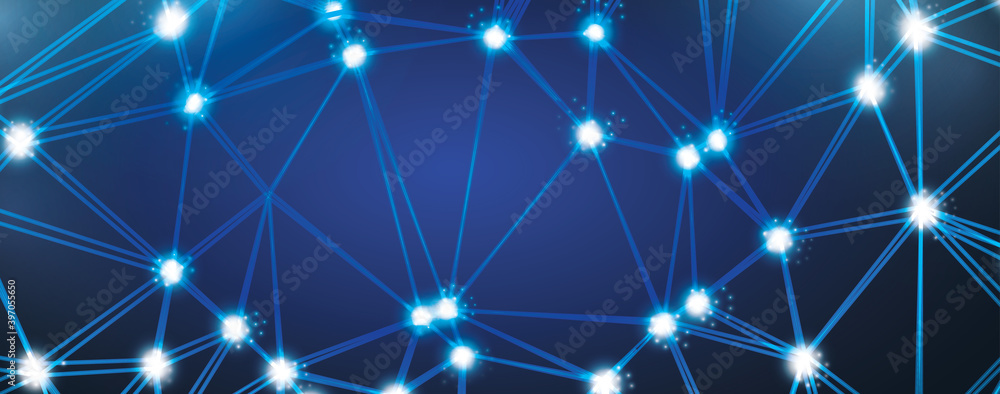 Poster wireframe of geometric polygonal design. low poly wireframe digital vector illustration. connect the