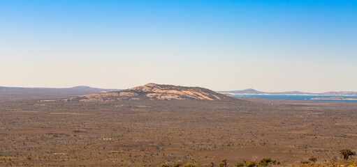 Kijk in het Cape Le Grand National Park vanaf Top of Frenchman& 39 s Peak, West-Australië