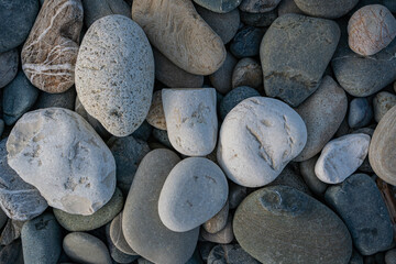 large sea stones by the sea