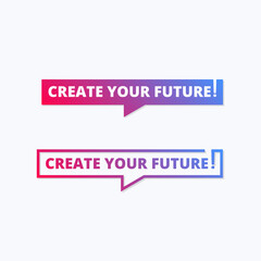 Create Your Future Label Tags Set