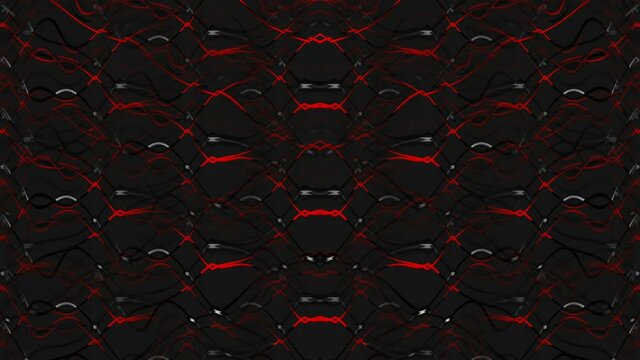 VJ loops Red Chakra Pattern Strobing Node Abstract multicolored motion graphics background