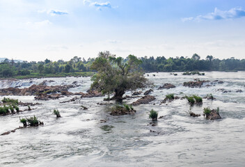 Chutes de Khone à Si Phan Don, Laos 