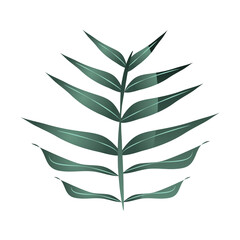 branch foliage vegetaton nature icon isolated