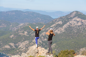 Obraz premium Girl in the hike