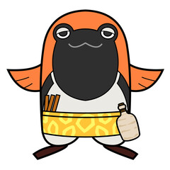 Characters_05/22/2017 : アカヒゲ（鳥の名前）のキャラクター