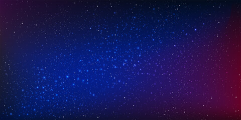 Beautiful background galaxy illustration with stardust and bright shining stars illuminating the space.