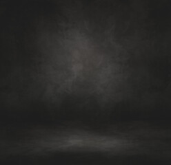 Empty black concrete interior background