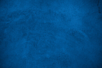 Old wall pattern texture cement blue dark abstract  blue color design are light with black gradient background.