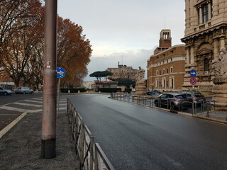 Fototapeta premium Roma Chiese Autunno