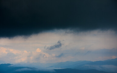 Naklejka premium A very dark black storm is coming