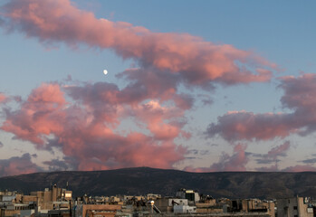 view of mountains from athens