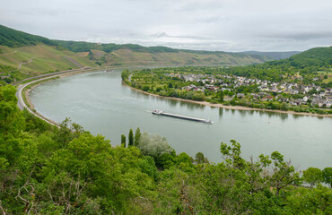 Fototapeta na wymiar Rhine Gorge near Filsen