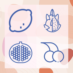 Simple set of fertile related lineal icons