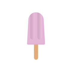 Popsicle ice cream. Vector stock flat illustration isolated on a white background