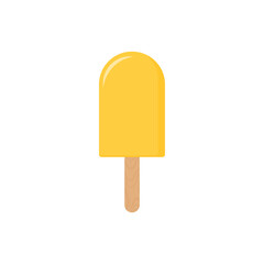 Popsicle ice cream. Vector stock flat illustration isolated on a white background
