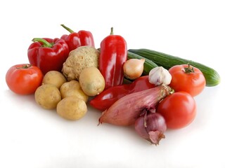 multicolor various vegetables as wholesome vegetarian food