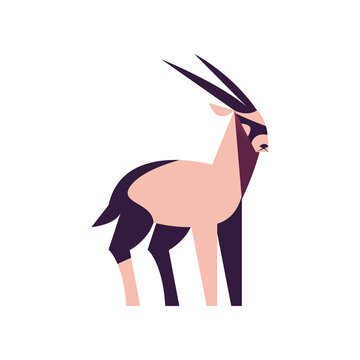 goat abstract style icon vector design