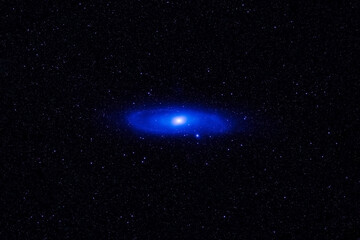 Blue galaxy in deep space. Elements of this image were furnished by NASA.