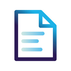 Obraz premium Isolated document icon vector design