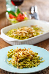 bavarian spinach spaetzle