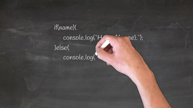 Programming (JavaScript, Dark Chalkboard Theme)