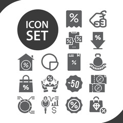 Simple set of per related filled icons.