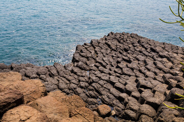 The Sea Cliff of Stone Plates View