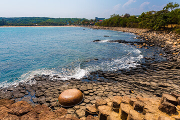 The Sea Cliff of Stone Plates View