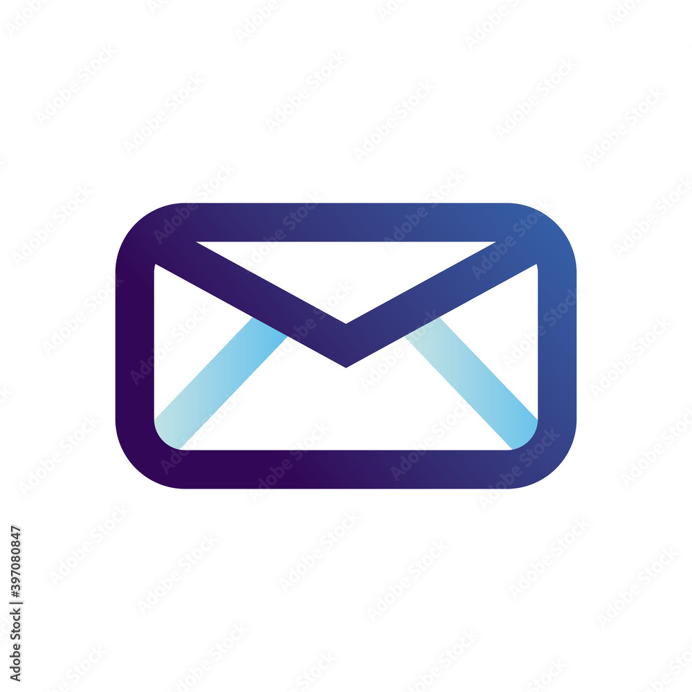 Poster envelope message icon vector design
