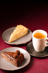 cakes with a cup of tea