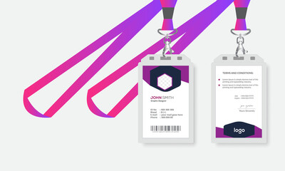 Simple and Clean ID Card Design Template