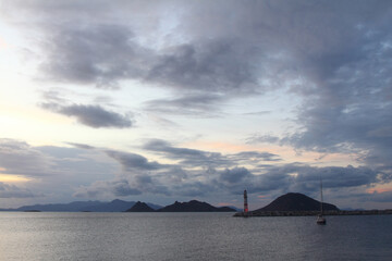 Seaside town of Turgutreis and spectacular sunsets