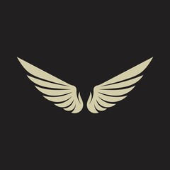Naklejka na ściany i meble Wing bird Logo Template vector