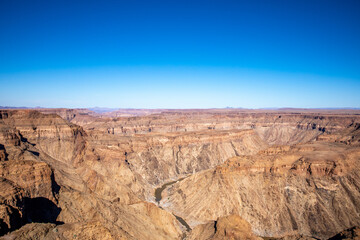 Fish River Canyon, world's second largest canyon, Hobas, South Namibia.