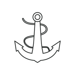 sea anchor icon vector design