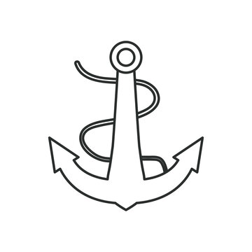 sea anchor icon vector design