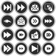 16 pack of onward  filled web icons set