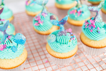 Mermaid cupcakes